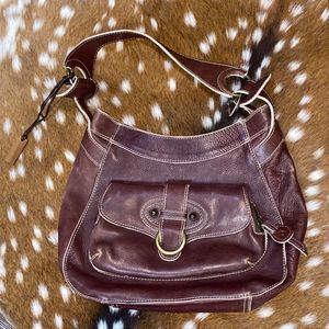 HIDESIGN Brown Leather Shoulderbag